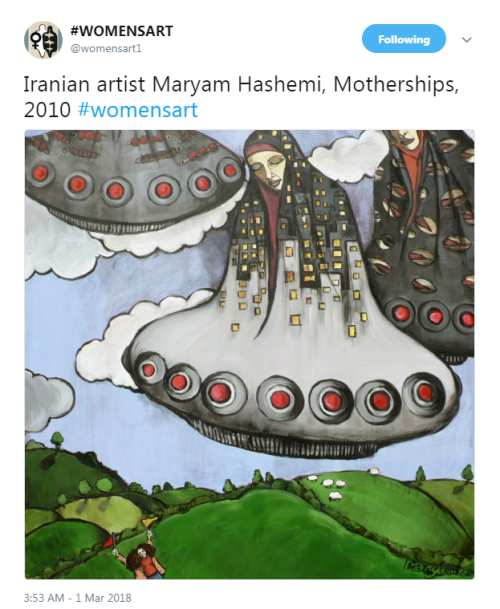 Iranian artist Maryam Hashemi, Motherships, 2010 Source: #@womensart1