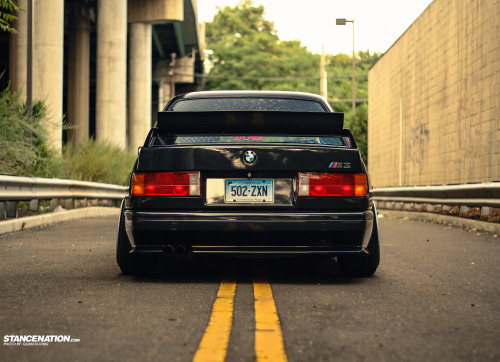 lowislife:  theonetruescotsman:  MIRO’S BMW E30 photos by Quan Doung - www.stancenation.com  This is perfection for an e30 