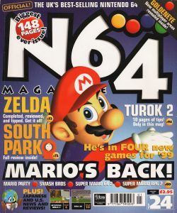 vgjunk:  N64 Magazine Super Mario cover.