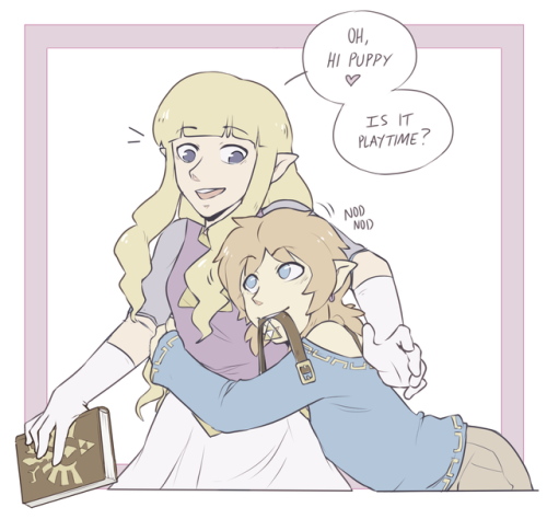 dogonaleash: avoidcrow: The princess and the pupper @shirtlesslizard