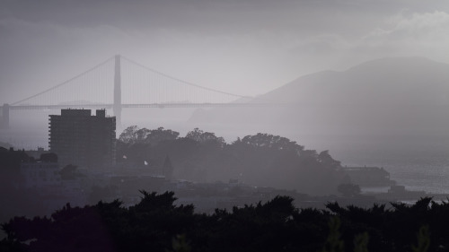 The Golden Gate Bridge from Coit Tower