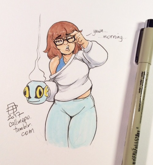 callmepo: Rise and shine Mei…   New overwatch short came out starring Mei.   I know it was supposed to have a somber tone, but they made her so cute and adorable that it was hard to take the story too seriously.  <3 <3 <3