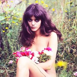 invokethespiritwithin:  Flower Power | Tina Aumont photographed by Angelo Frontoni in 1968. 