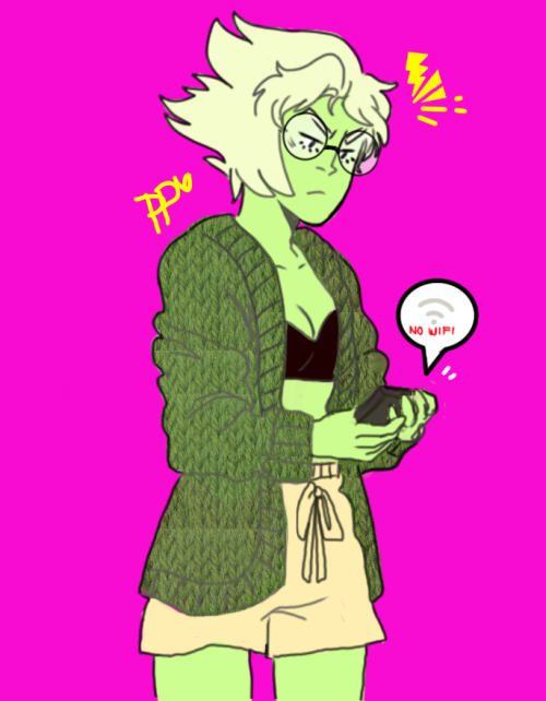 pomegrantekingdom:Pissed off peridot