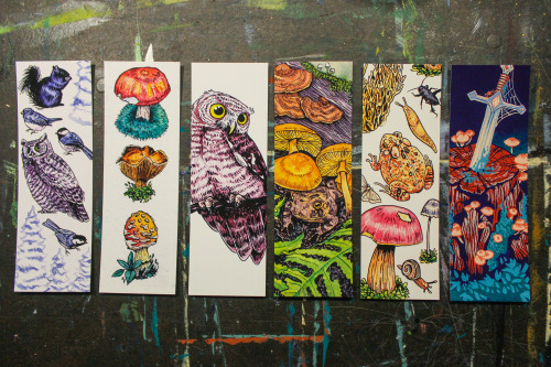 BIG shop update!! Mushroom books, calendars, all new bookmarks, sticker sheets, good omens prints AN