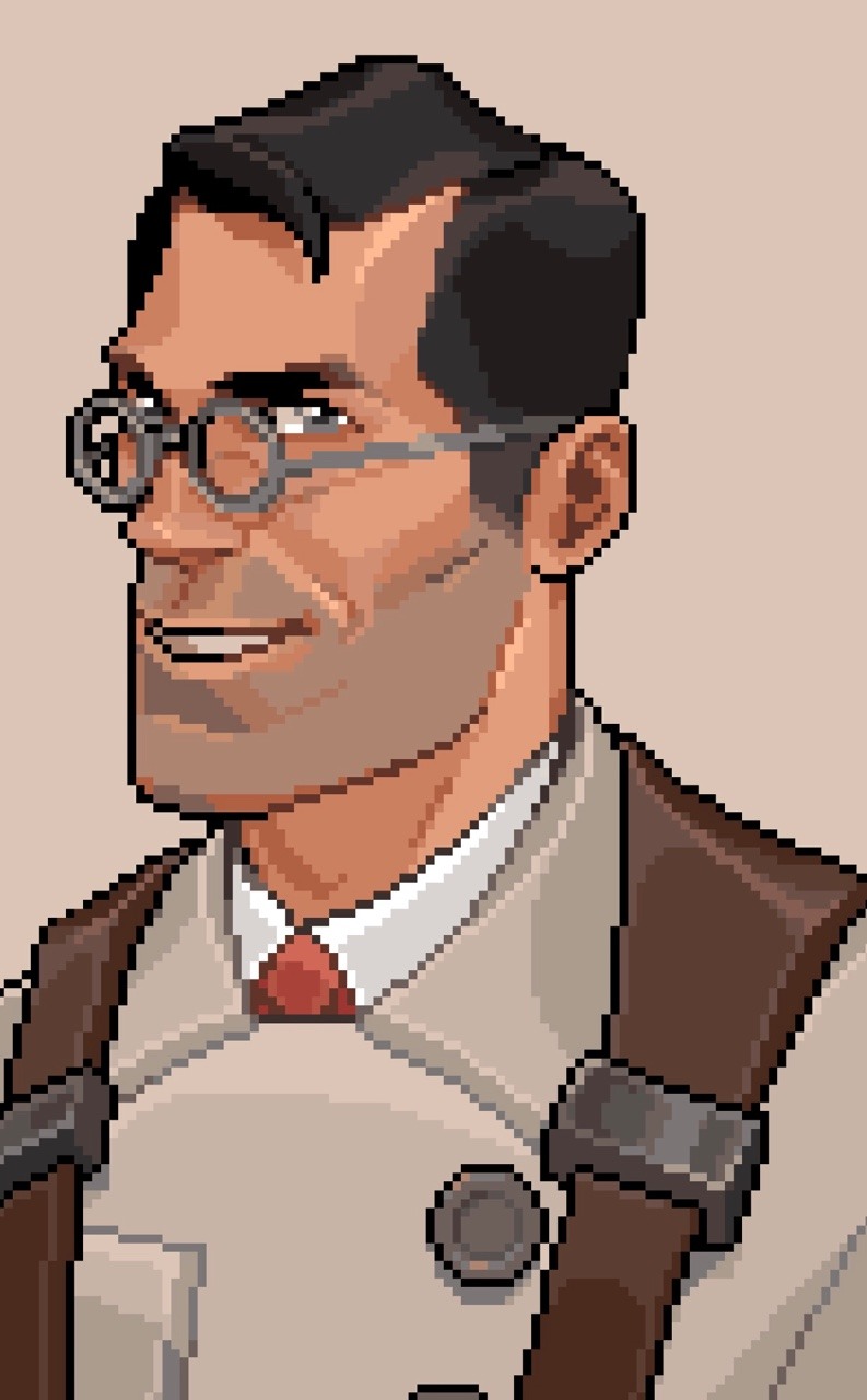 catghost:        Finally finished all of the TF2 pixel portraits! 