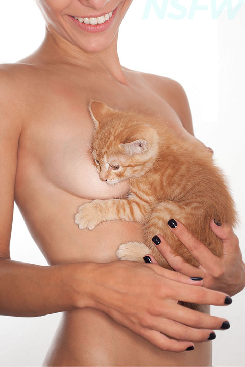 One of many adorable months in this year&rsquo;s Kitties &amp; Titties 2014