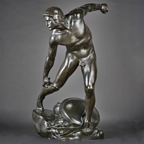 hadrian6:The Wrath of Achilles. 19th.century. Constant Ambroise Roux. French 1865-1942. bronze.      http://hadrian6.tumblr.com