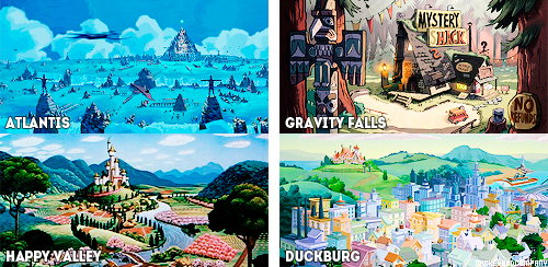 mickeyandcompany:Disney + fictional settings