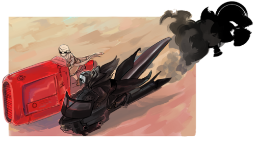 kylo ren is bad at the desert life. I like that one motorcycle concept art