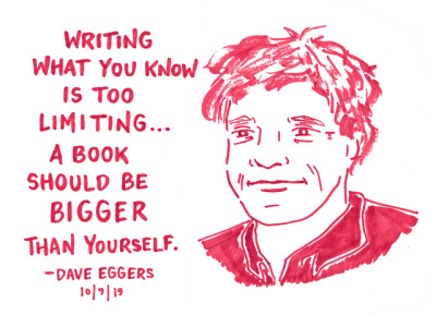 Dave Eggers at Ici Librairie, 10/9/19