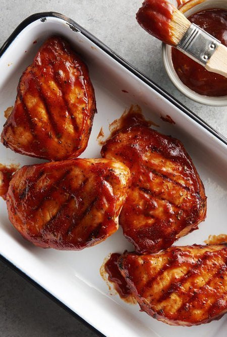 chronic-mastication-too:Easy BBQ Pork Chops