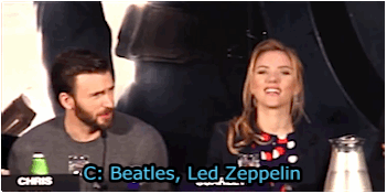 ariadnesbishop:  Chris laughing like a hyena is the best thing ever (ﾉ◕ヮ◕)ﾉ*:・ﾟ✧