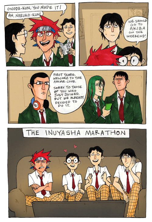 kibsscribs: The Sohoku Anime Club, or the AU in which Onoda gets everything he wanted. I may or may 