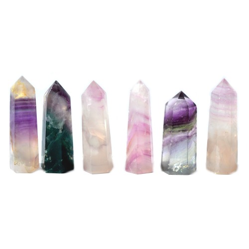  RAINBOW FLUORITE POINTS - available at bleachedjewelry.bigcartel.com