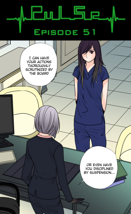 Pulse by Ratana Satis - Episode 51All episodes are available on Lezhin English - read them here—Tell us what do you think about chapter. Check Forum Thread!—LAST DAYS TO PRE-ORDER RUBBER KEYCHAINS FROM PULSEFor all info check this link