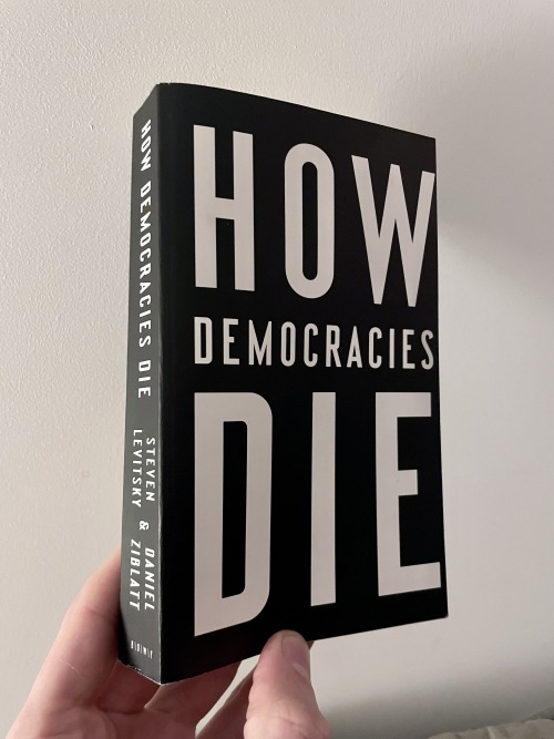 Cover of the book “How Democracies Die” by Steven Levitsky & Daniel Ziblatt