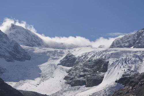 No filter/photoshop needed here. #nikon #gletscher (bij Wiesbadener Hütte)