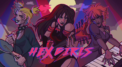 tamakid - finished my Hex girls piece! love me those 90s grunge...