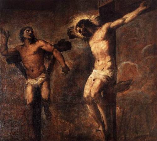 artist-titian:
“Christ and the Good Thief, 1566, Titian
Size: 149x137 cm
Medium: oil, canvas”
Saved by the clock! Of the power of Christ and role of repentance and genuine contrition