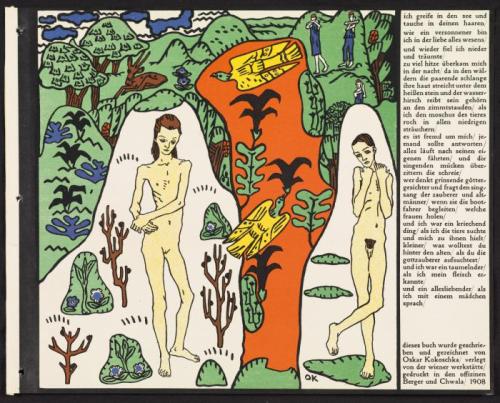 Oskar Kokoschka - The Dreaming Youths - around 1907This portfolio of lithographs can be seen at The 