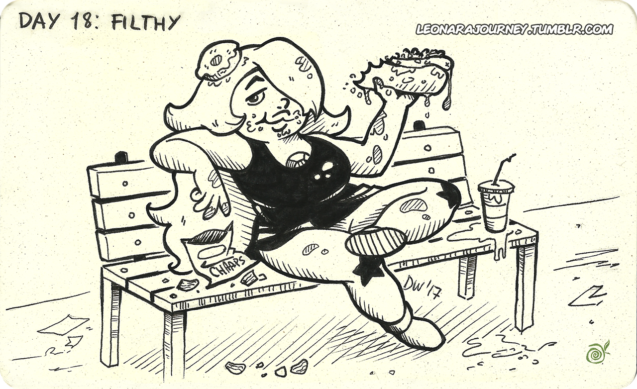 leonarajourney: Inktober Day 18: Filthy The only way Amethyst can be filthy is when