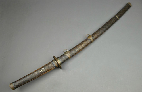 art-of-swords: Officer’s Sword  Culture: Japanese Measurements: overall length 90cm The sword featu