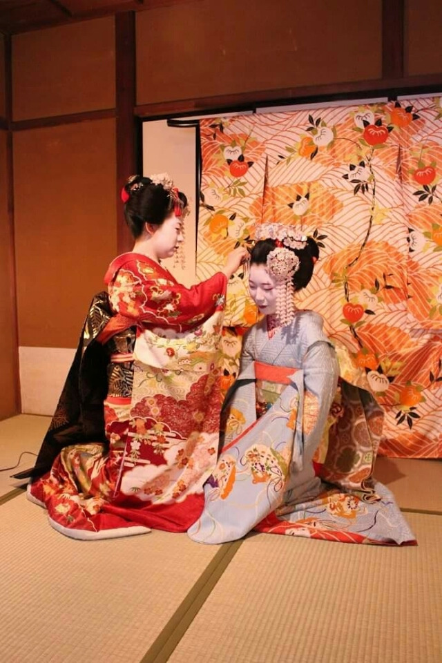 USED ​​Traditional Hair Style Guide Book Ancient Meiji Edo Kimono Kanzashi 