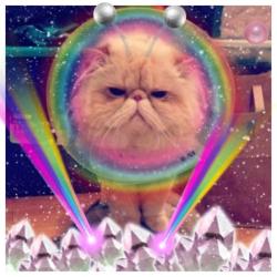 lucifurfluffypants:  Intergalactic kitty (Created with Tuxedo Kittie) 