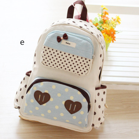 cherry-blossorn:  Get these really cute dot bow love backpack at CuteKawaii. Use