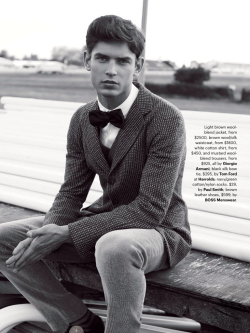 ohmygosse:  Arthur Gosse by Philip Gay.  GQ Australia.  Styling Wayne Gross