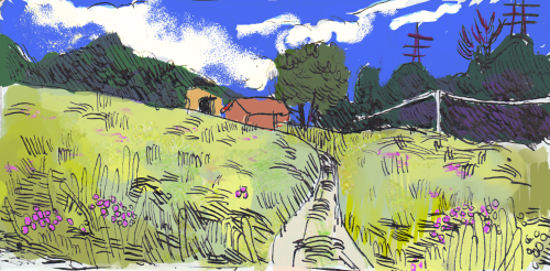 foongish:google maps doodles i poppled some color on.. finland, chile and japan
