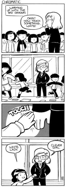cubewatermelon:  Let’s Speak English #102: Chromatic!  But I was told children couldn’t see you if you don’t move!! >:0 This activity is super easy, but it gets tiny children very excited yo. 
