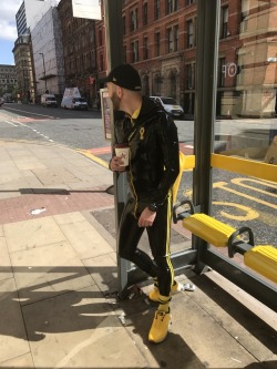 skinrubberlover:  osldude:#MRM8 #Manchester #rubber #fetish #gay Turn your darkside into a reality