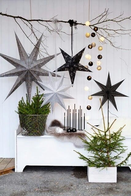 decorate your home for the festive party season! statement pieces like these stars are versatile as 