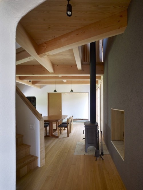 {Balancing the traditional Japanese vernacular with modern living… love the use of traditiona