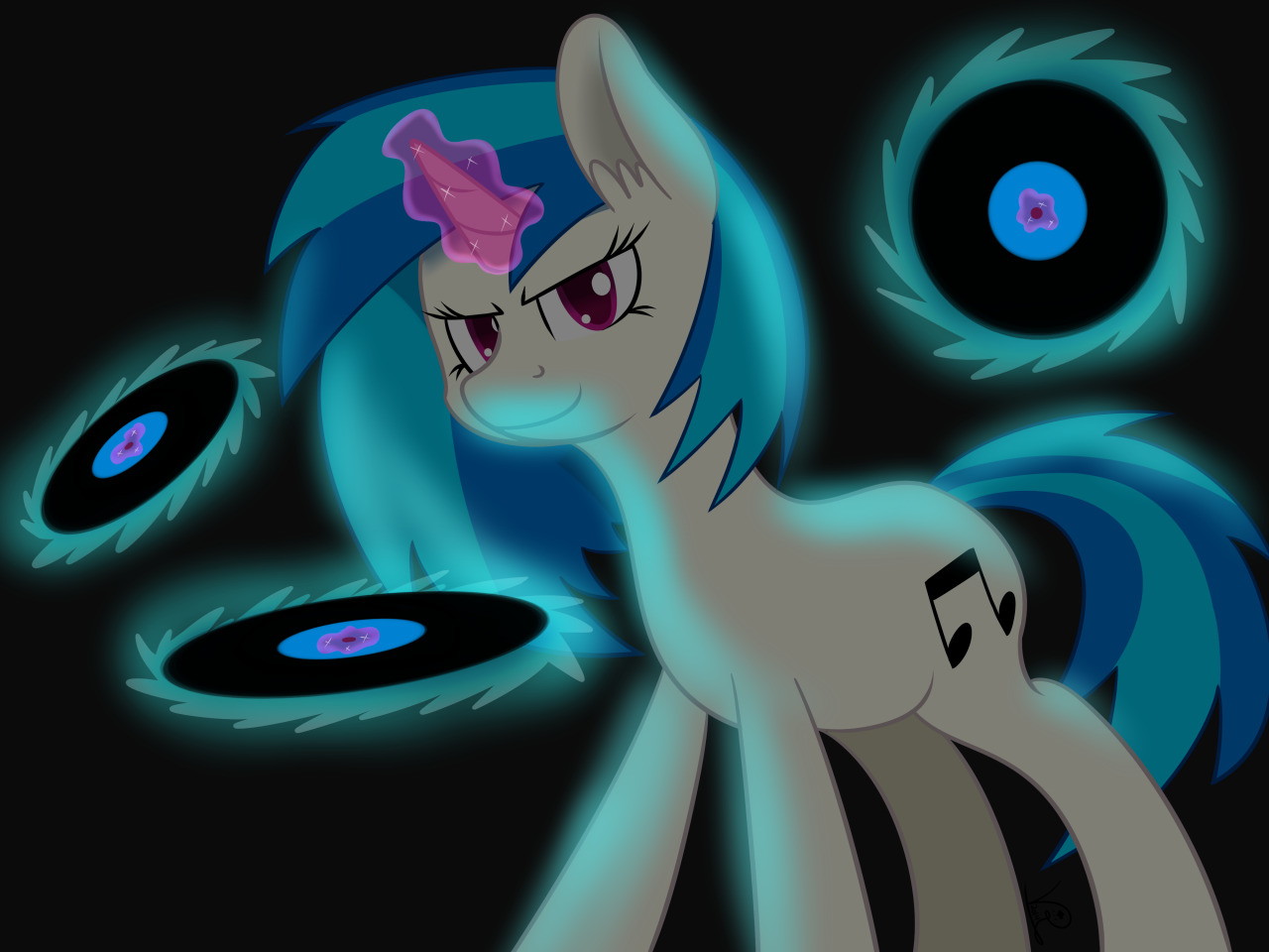 ask-violetrain:  Vinyl Scratch - Ask Violet Rain ((Christmas present for my little