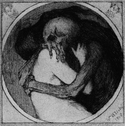 lilmissspooky:  Włodzimierz Błocki - Kiss of Death 1912 