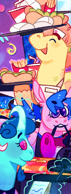 goatpaste: preview for the zine piece i made for @mlpg1zine !! a lil munchy for the soul! im very ex