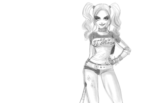 How to Draw Chibi - Harley Quinn from Suicide Squad - DrawingNow