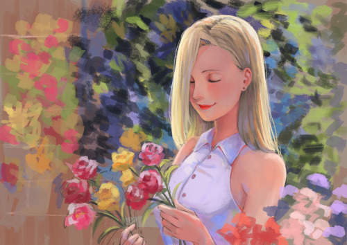 xmonday-mintx: Happy Birthday Ino!!!  (This is actually painting study I did which was inspired from