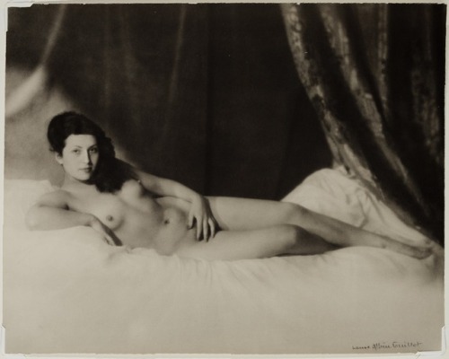 almavio:  Laure Albin-Guillot (1881 - 1962) • Reclining Nude (after Venus of Urbino by Titian) | ca.