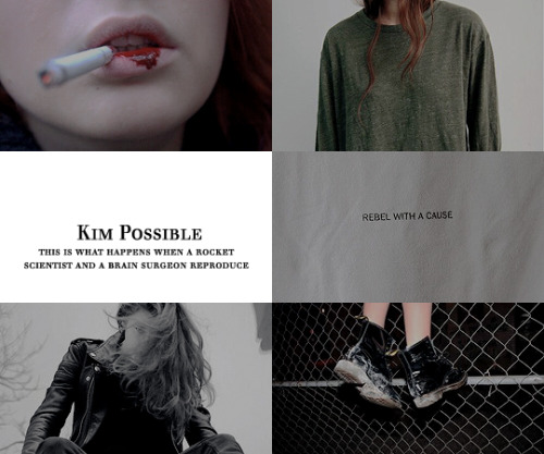 andruwminyard:  modern childhood. kim possible is an unstoppable teenage spy who takes down villains