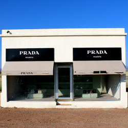 Aestheticess:  Empty And Vandalized Prada Store In Marfa, Texas By Rene Najera