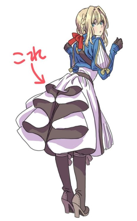 fileth-fileth:  山下しゅんやさんのツイート: バイオレットさんの後ろのひらひらがかわいい。