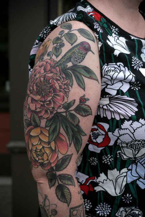 Healed garden arm on Erin <3