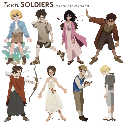 Just one month left until pre-orders close!Thanks for supporting SnK Teen Soldiers project!Fresh new