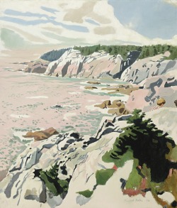 aubreylstallard:  Fairfield Porter, The Cliffs of Isle au Haut, 1974 