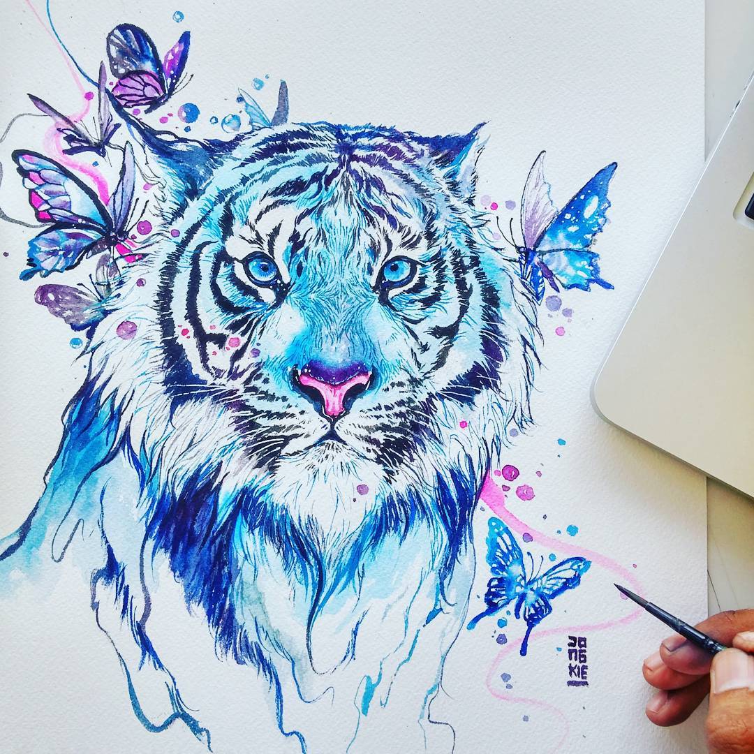 culturenlifestyle:  Mesmerizing Animal Watercolor Portraits by Luqman Reza Indonesia-based