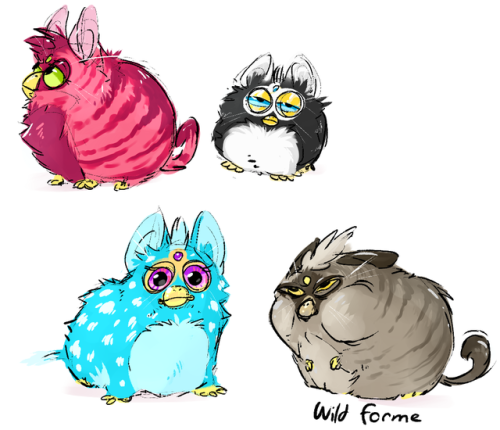 luxtempestas:  last night i was briefly talking about furbies and agreed that they should be interpreted as miniature, flightless griffins  ‘furbies’ are opportunist desert insectivores that may also eat some plants or carrion. resembling the build